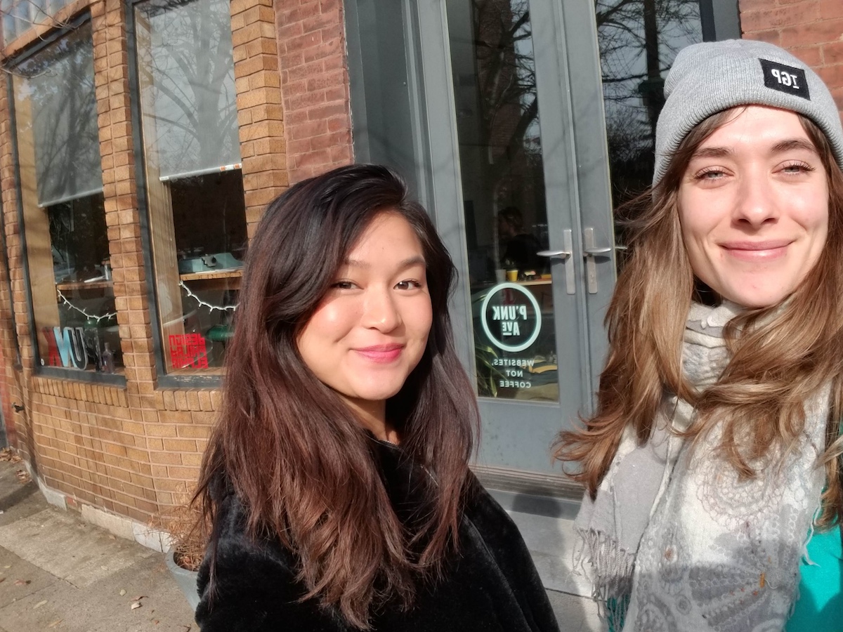 The GREEN Program's Melissa Lee (L) and Lauren Hamilton.